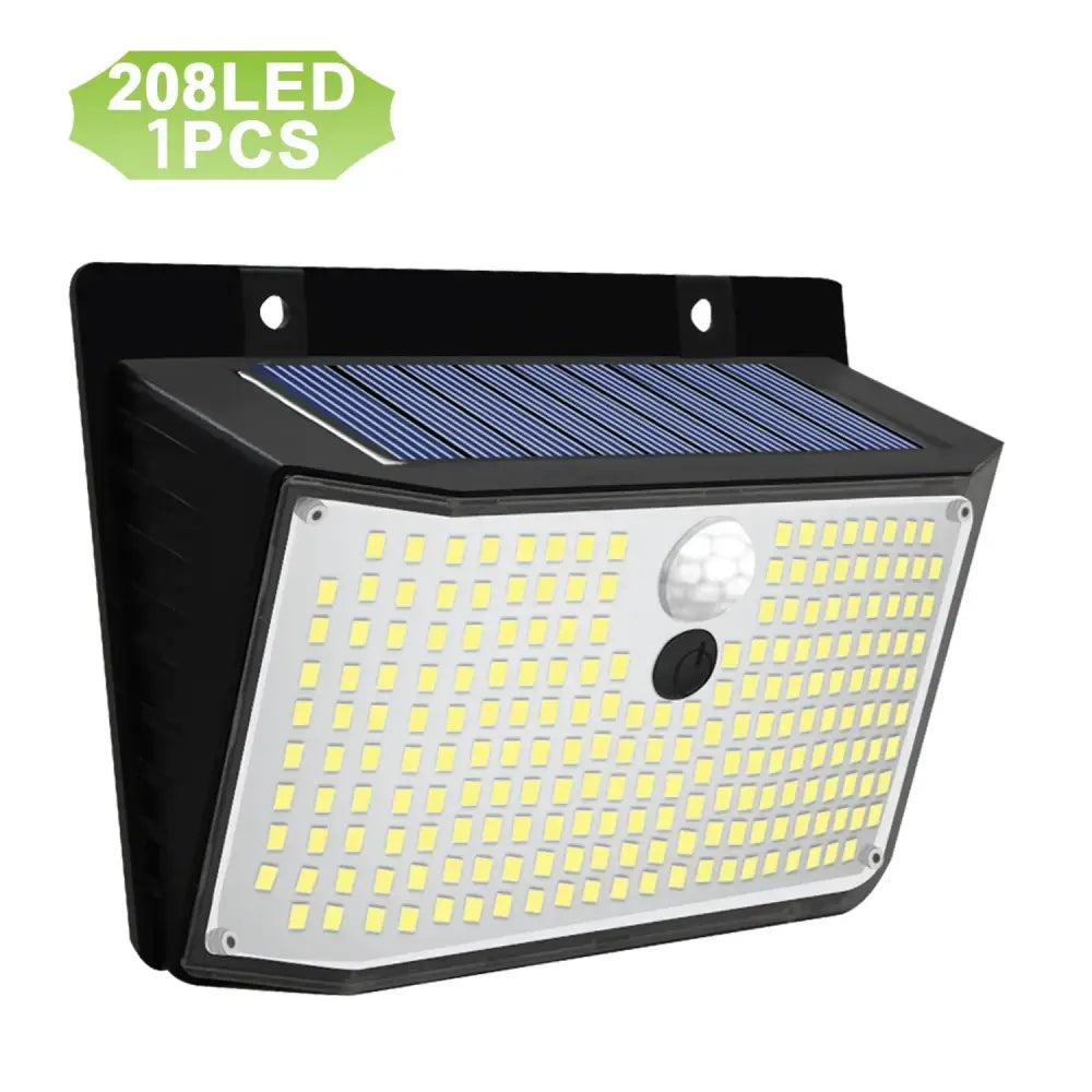 Black Solar Security Light