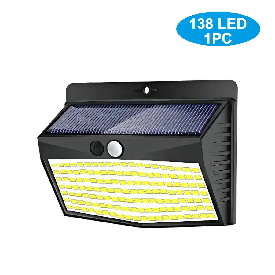 Black Solar Security Light