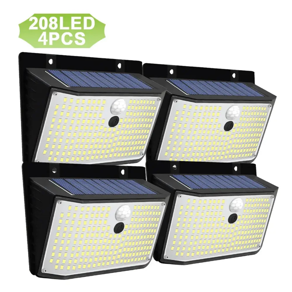 Black Solar Security Light
