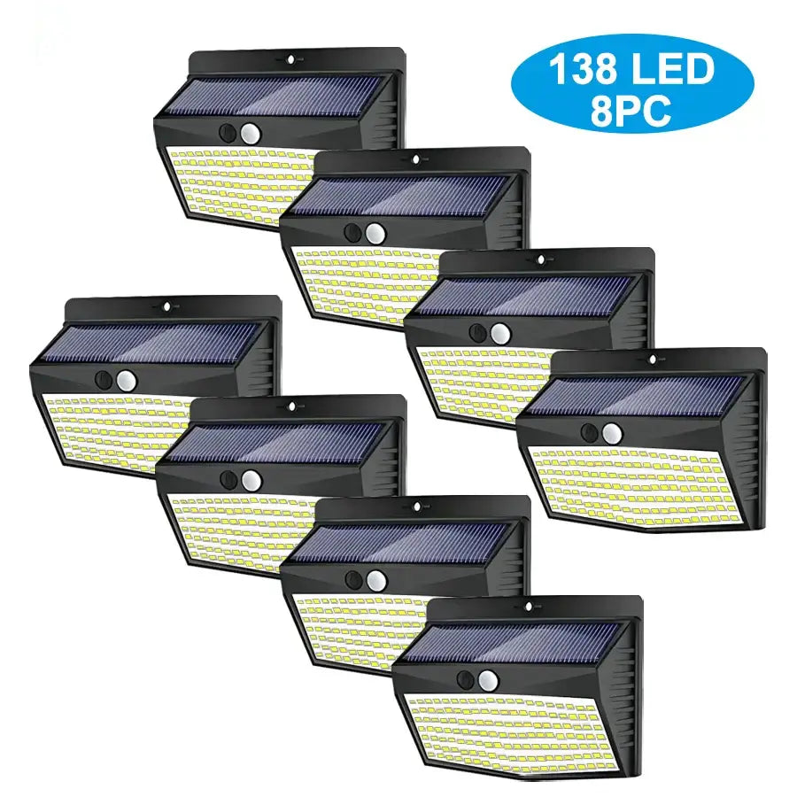 Black Solar Security Light