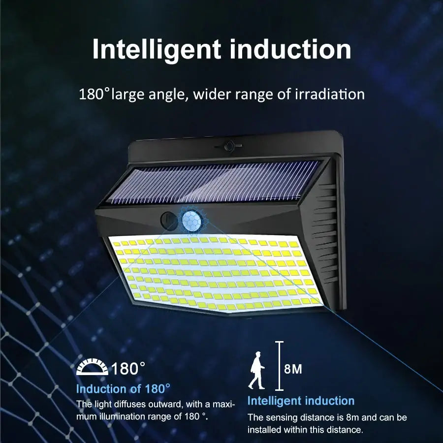 Black Solar Security Light