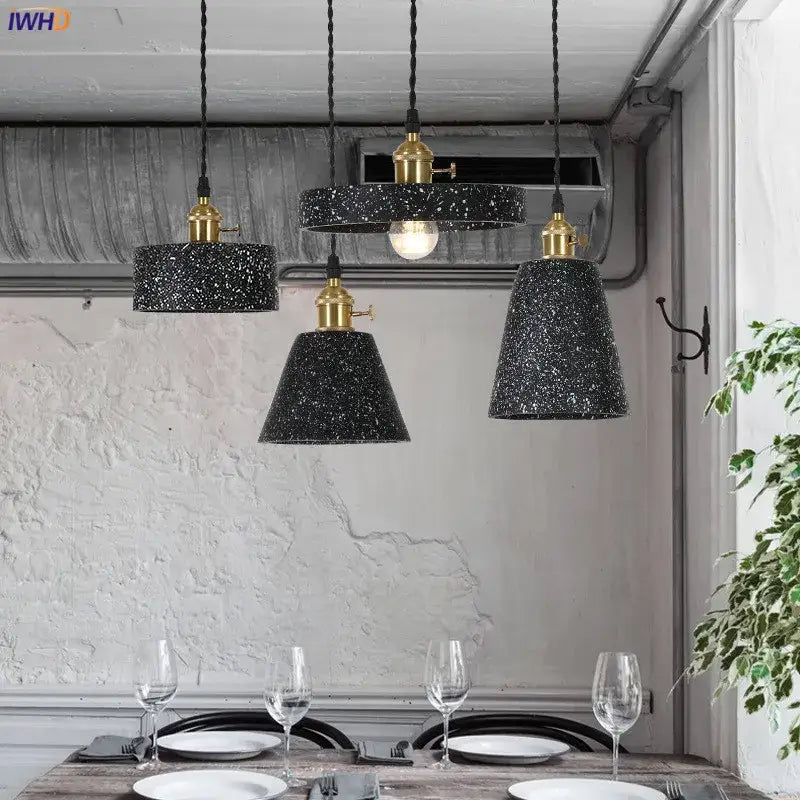 Black Cement Pendant Lamp