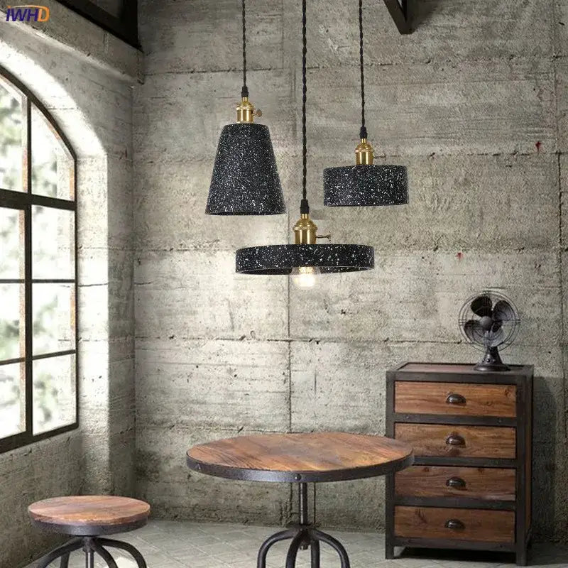 Black Cement Pendant Lamp