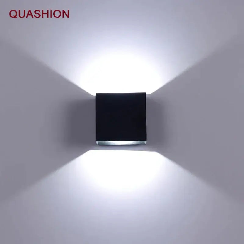 Black Square LED Wall Lamp