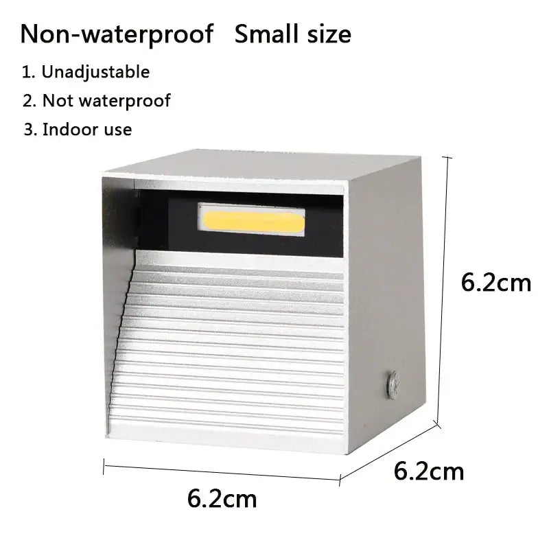 Black Square LED Wall Lamp
