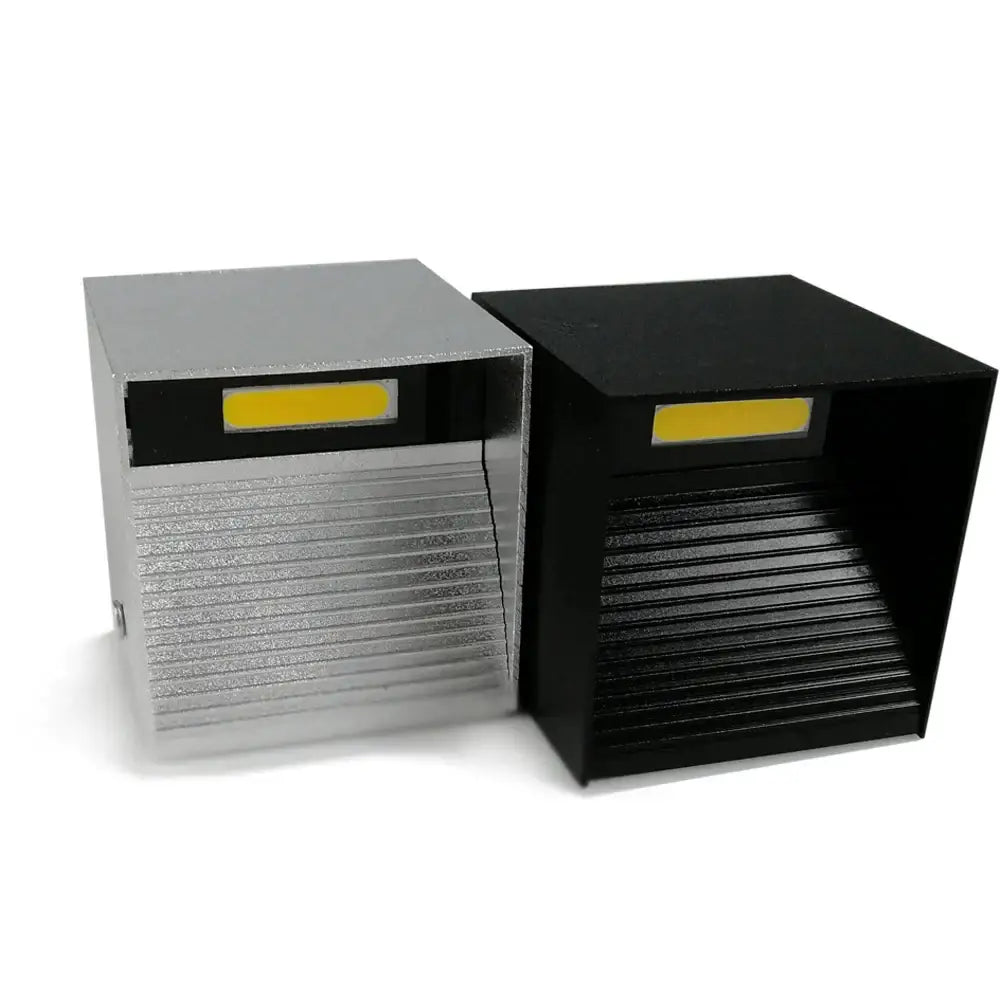 Black Square LED Wall Lamp