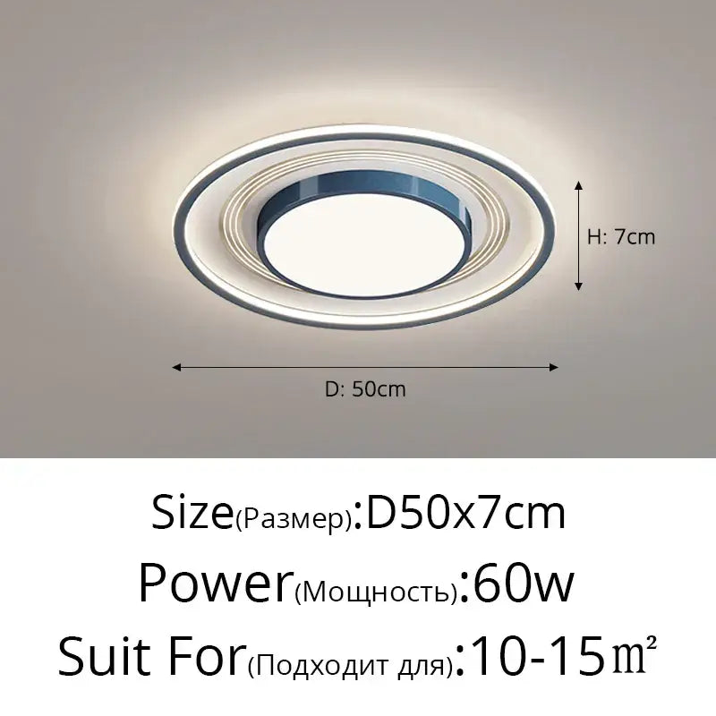 Black Square Dimmable Light