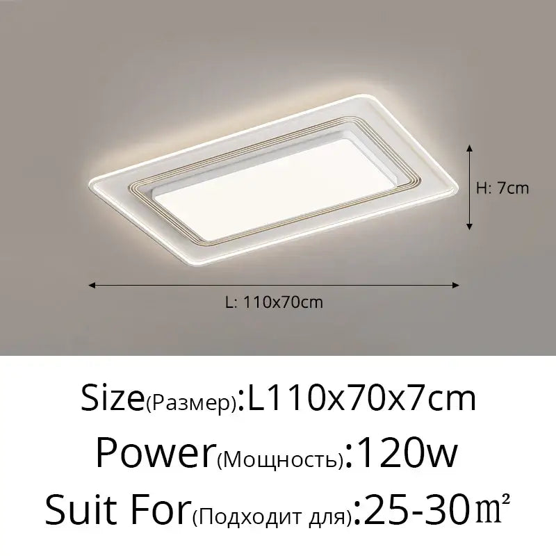 Black Square Dimmable Light