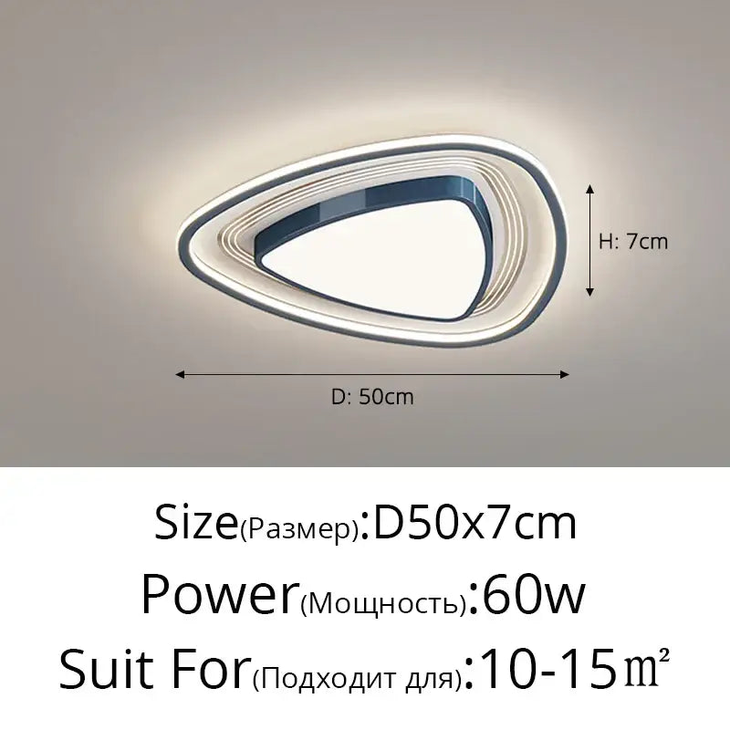 Black Square Dimmable Light