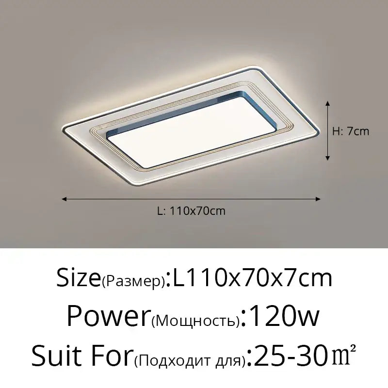 Black Square Dimmable Light