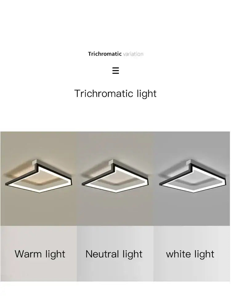 Black Square Smart Chandelier