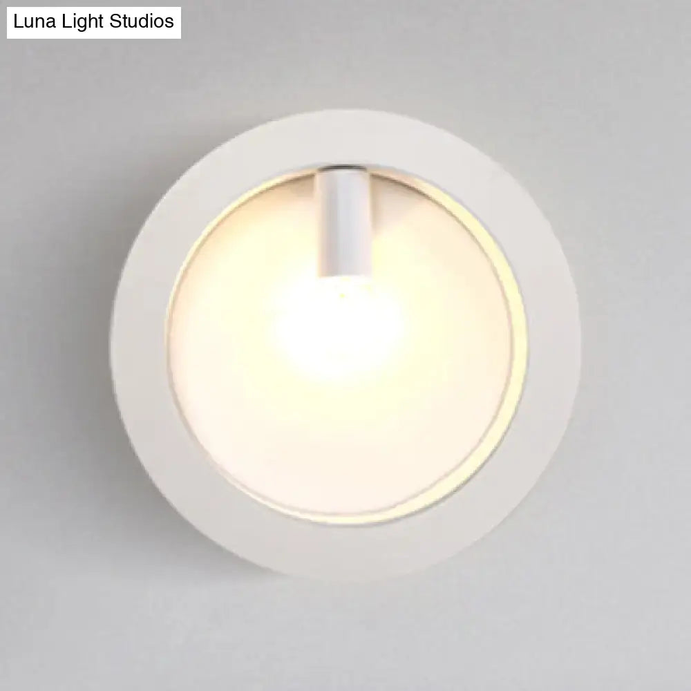 Black Square Glass Sconce