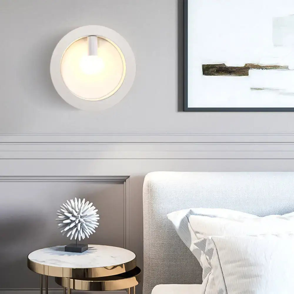 Black Square Glass Sconce