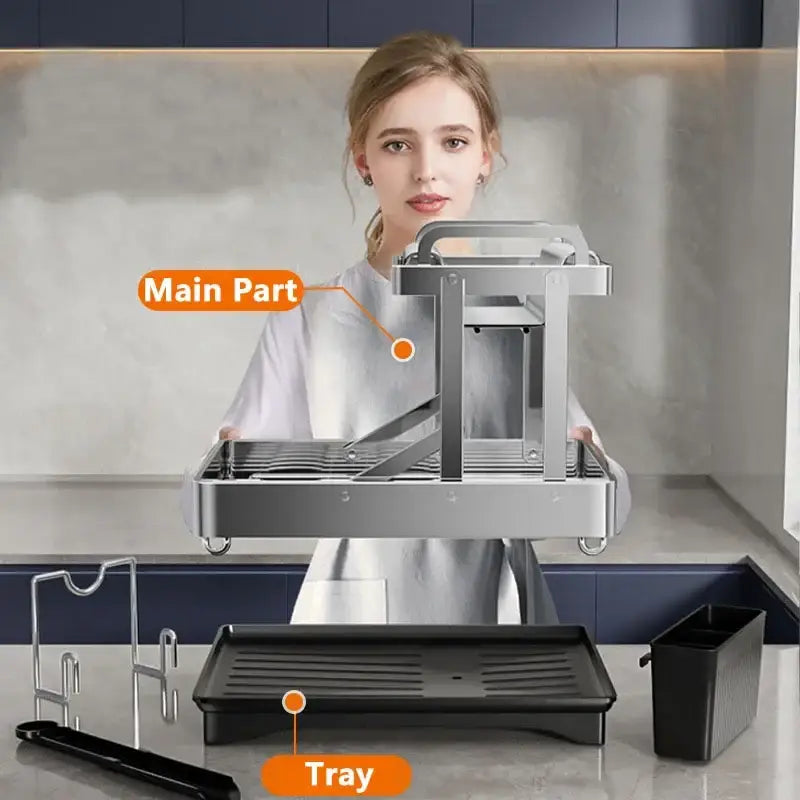 Black Steel Dish Rack