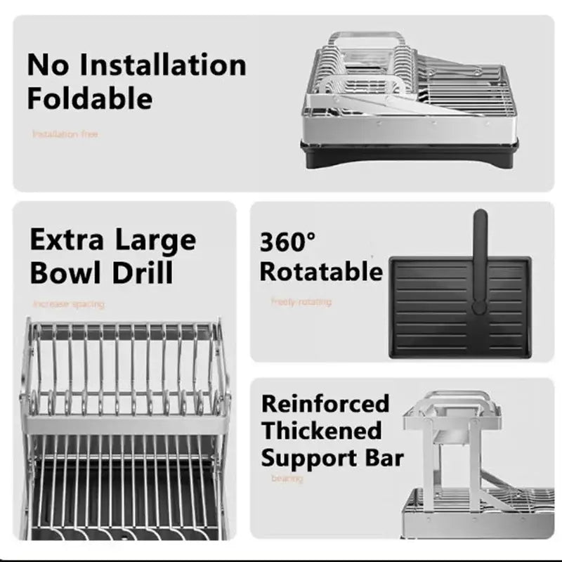 Black Steel Dish Rack