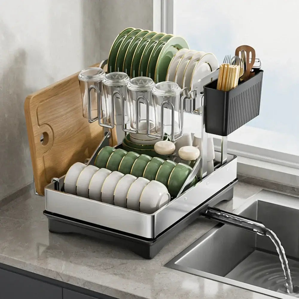Black Steel Dish Rack