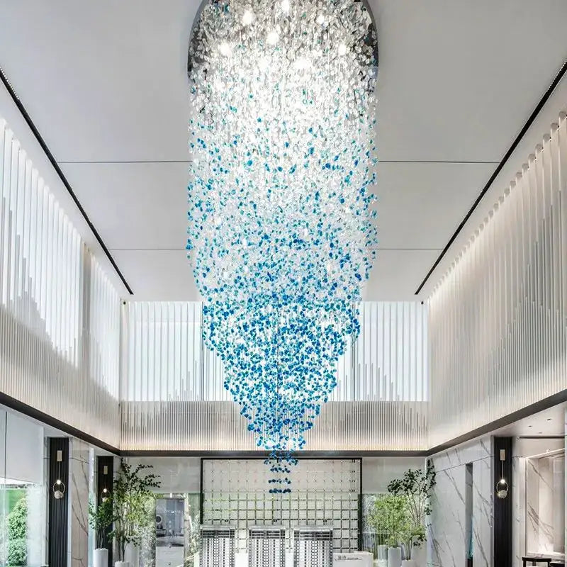 Black Stone Crystal Chandelier