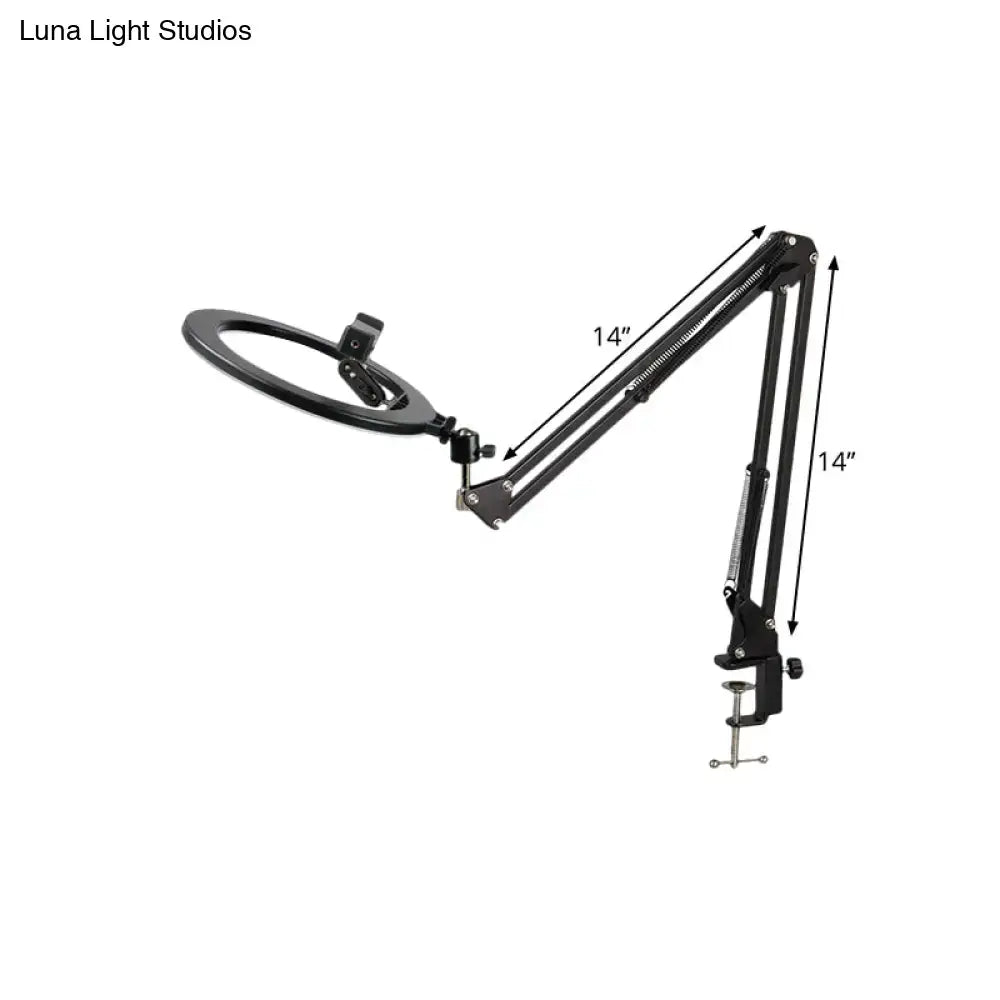Black Swing Arm Mirror Light