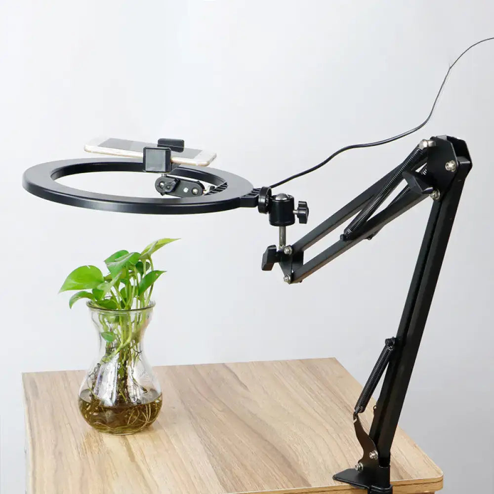 Black Swing Arm Mirror Light