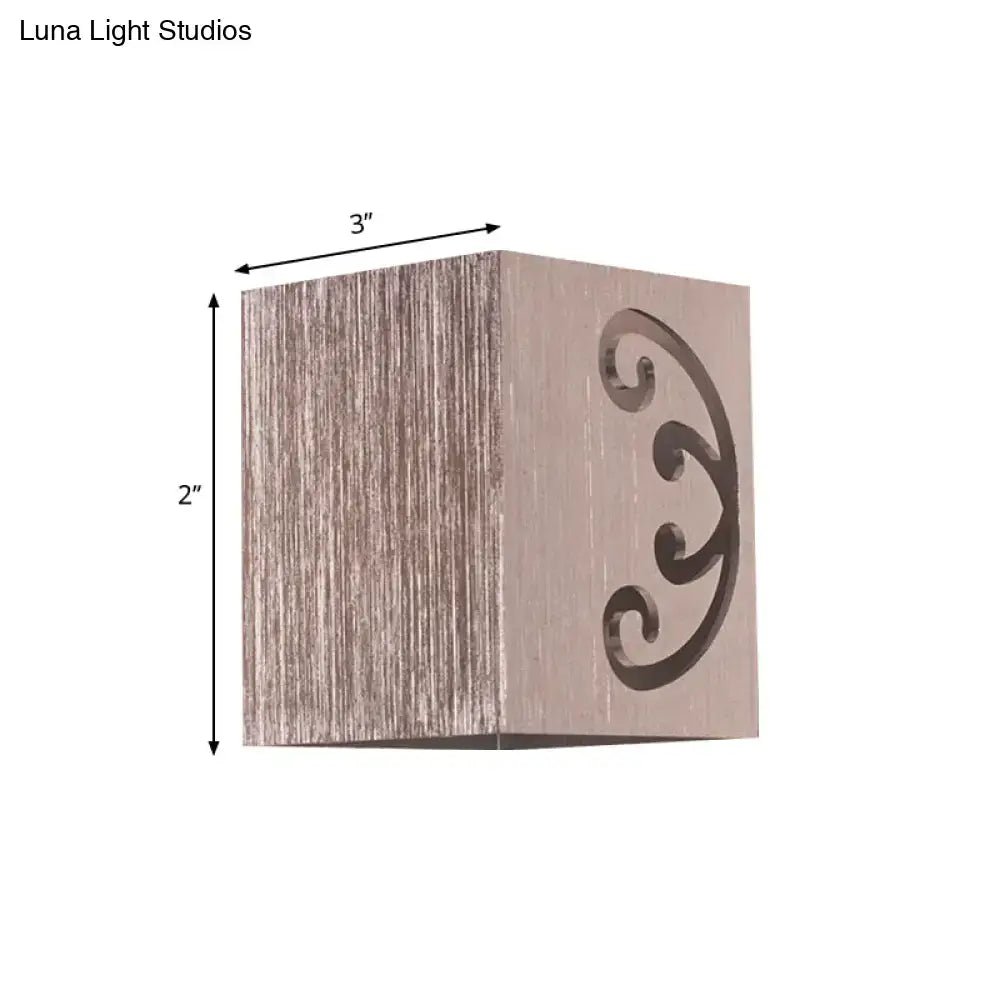 Black Swirl LED Sconce