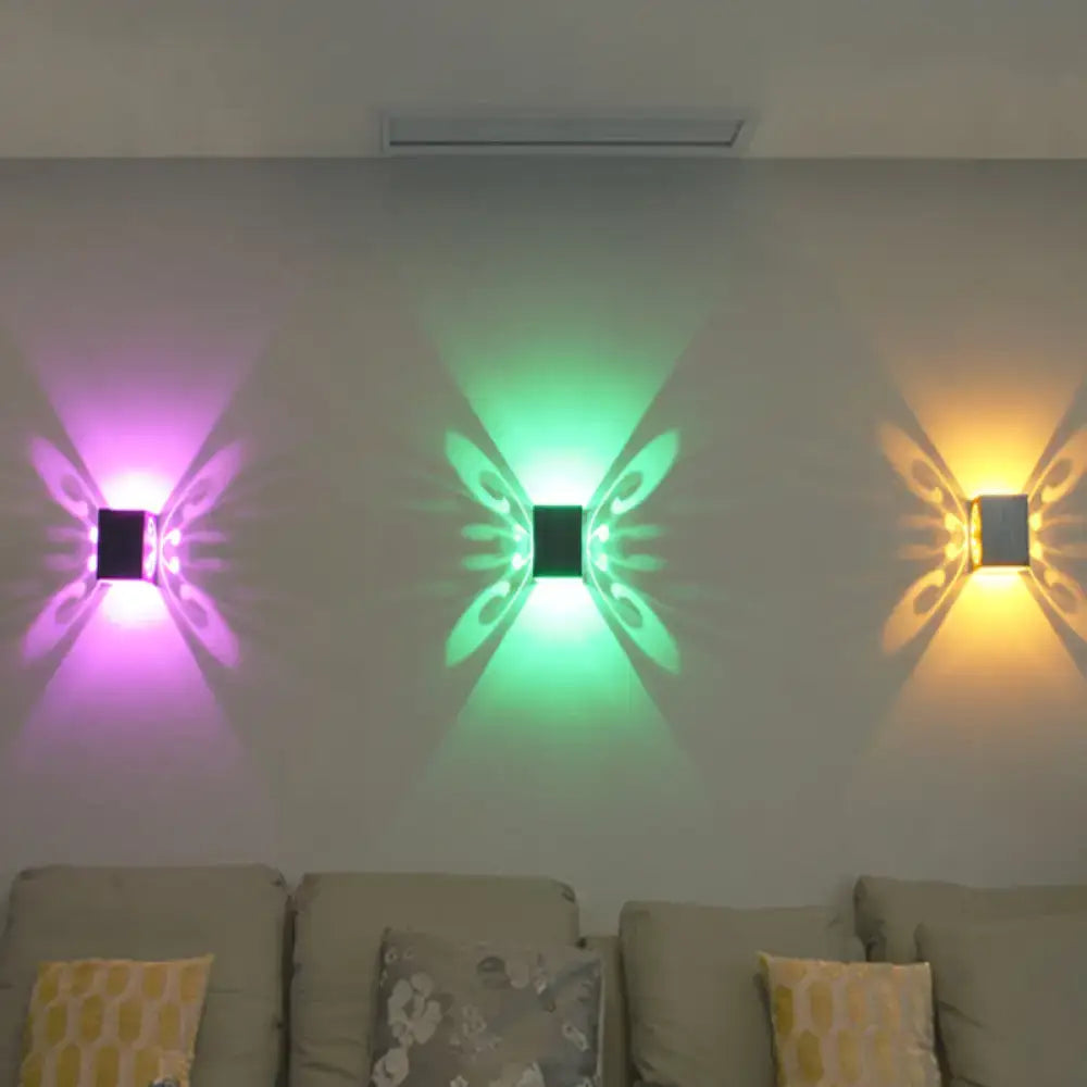 Black Swirl LED Sconce