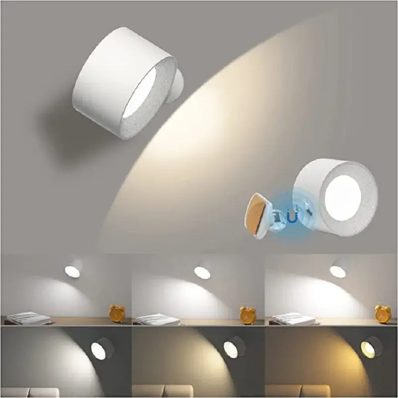 Black LED USB Wall Lamp