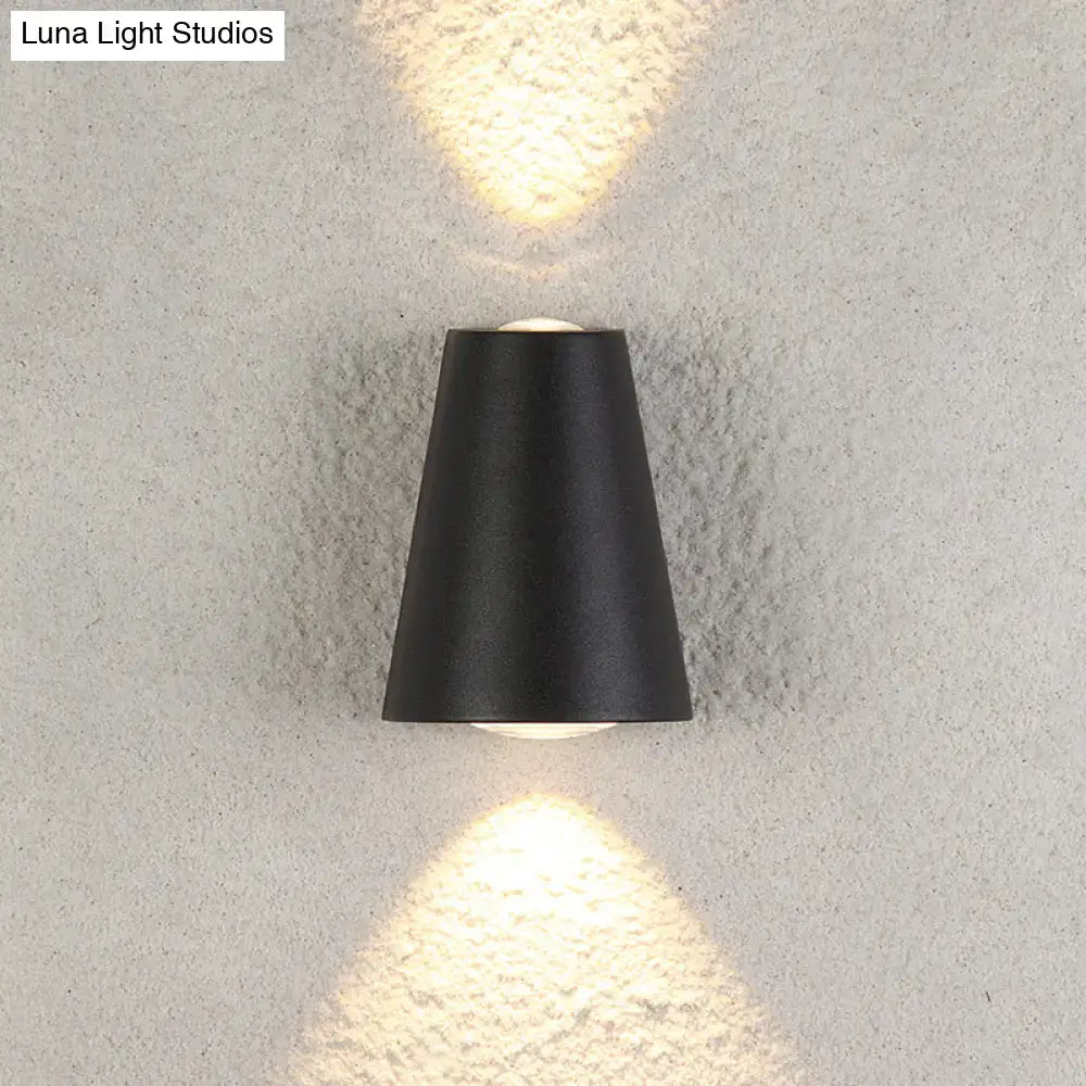 Black Trapezoid Wall Light