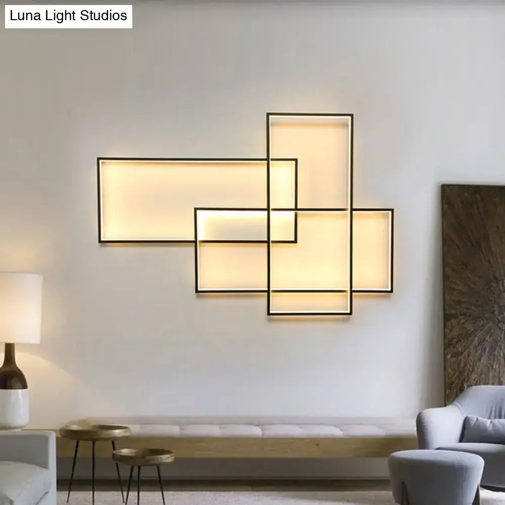 Black Acrylic Wall Sconce