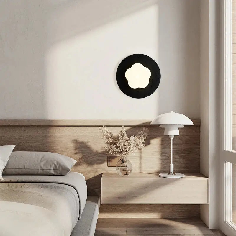 Black Travertine LED Sconce
