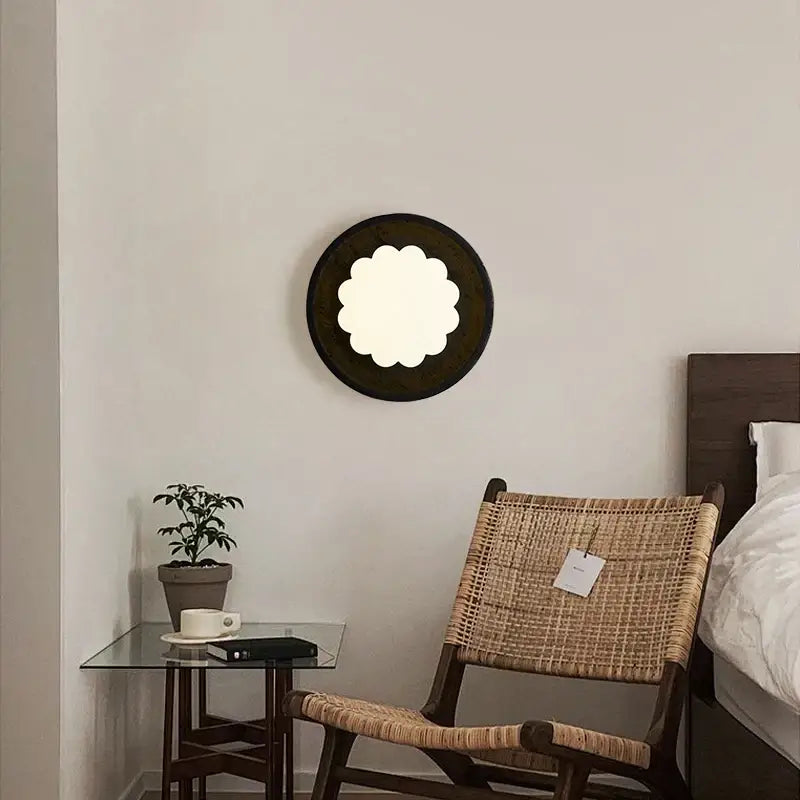 Black Travertine LED Sconce