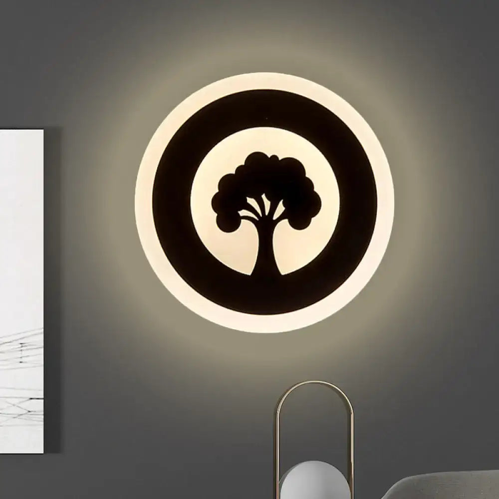 Black Pattern Wall Sconce