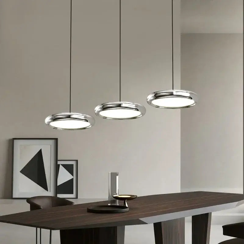 Black Triple Ring Chandelier