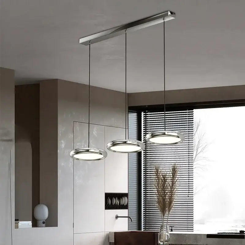 Black Triple Ring Chandelier
