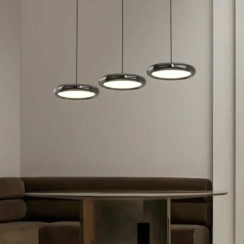 Black Triple Ring Chandelier