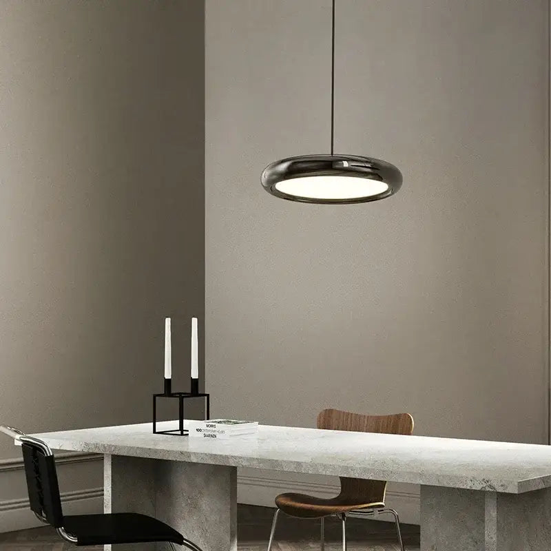 Black Triple Ring Chandelier