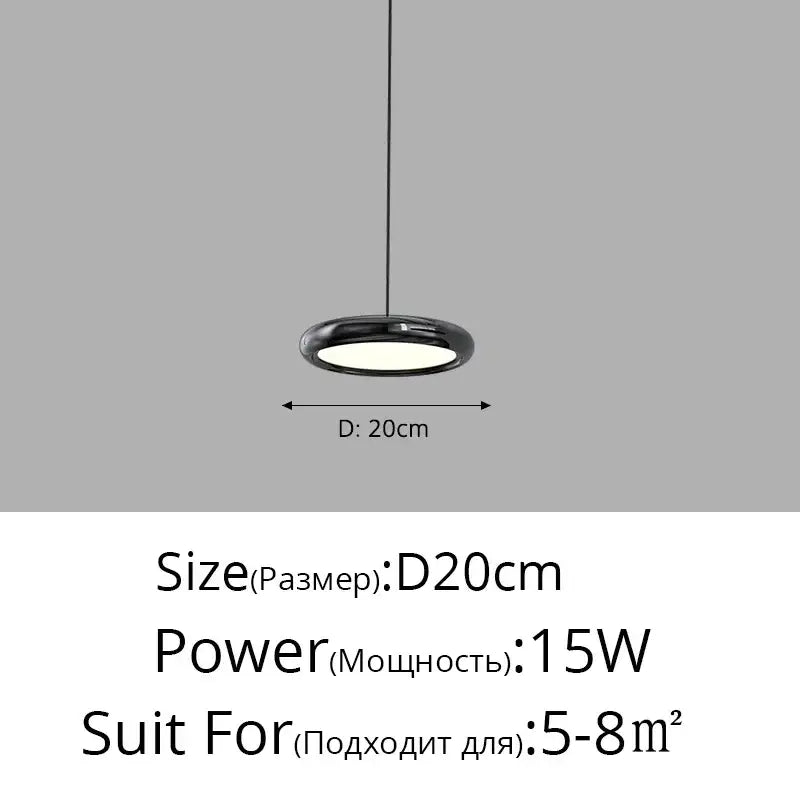 Black Triple Ring Chandelier