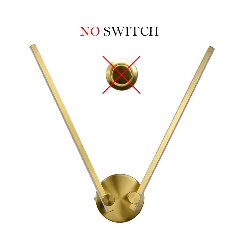 Black Double Arm Wall Light With Switch Option