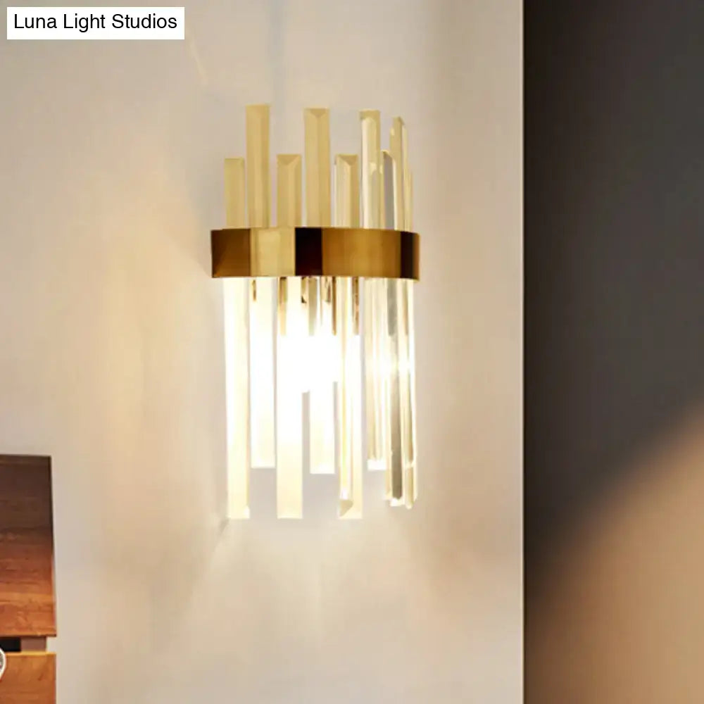 Black Icicle Crystal Wall Lamp