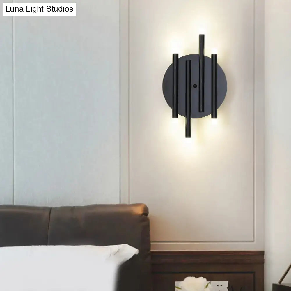 Black Round Wall Sconce