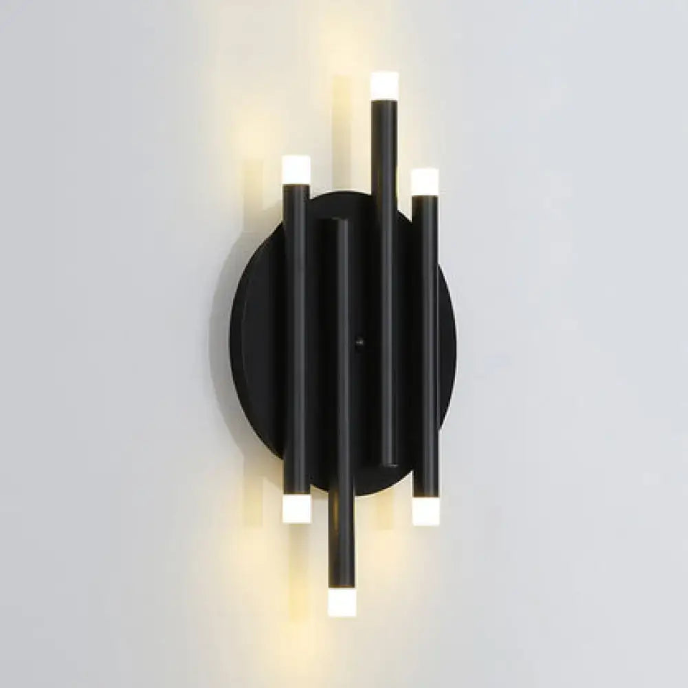 Black Round Wall Sconce