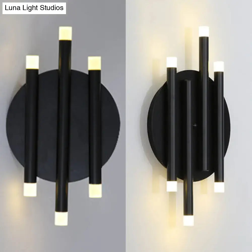 Black Round Wall Sconce