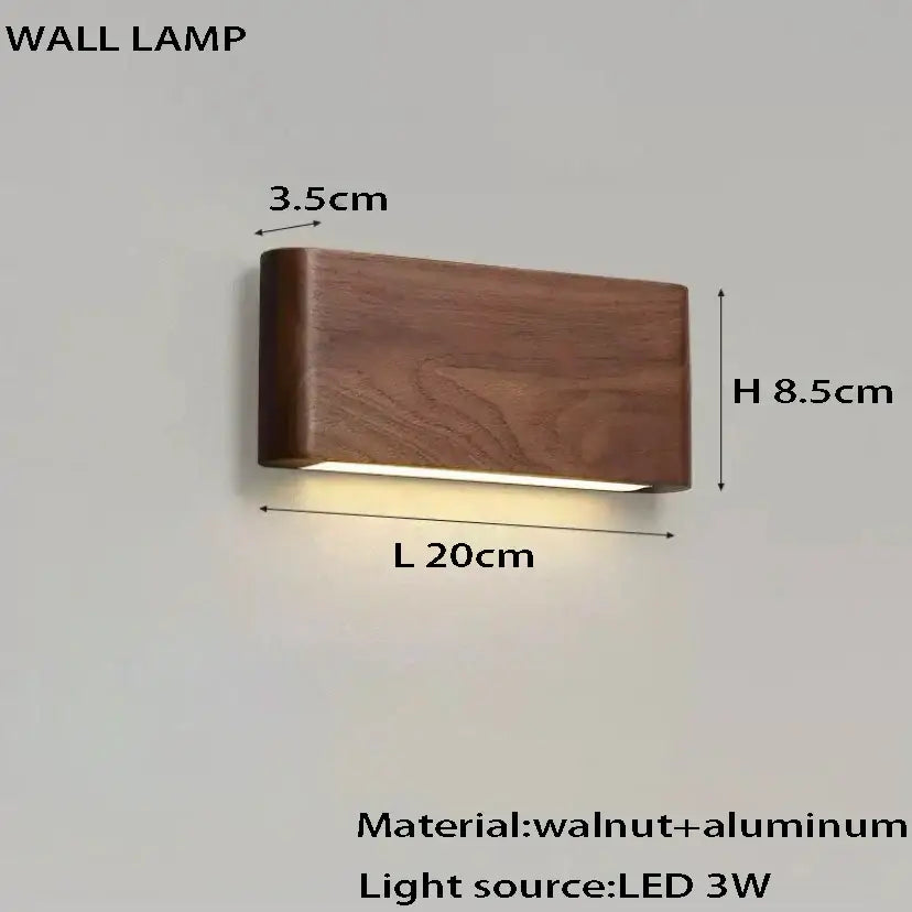 Walnut LED Pendant Lamp