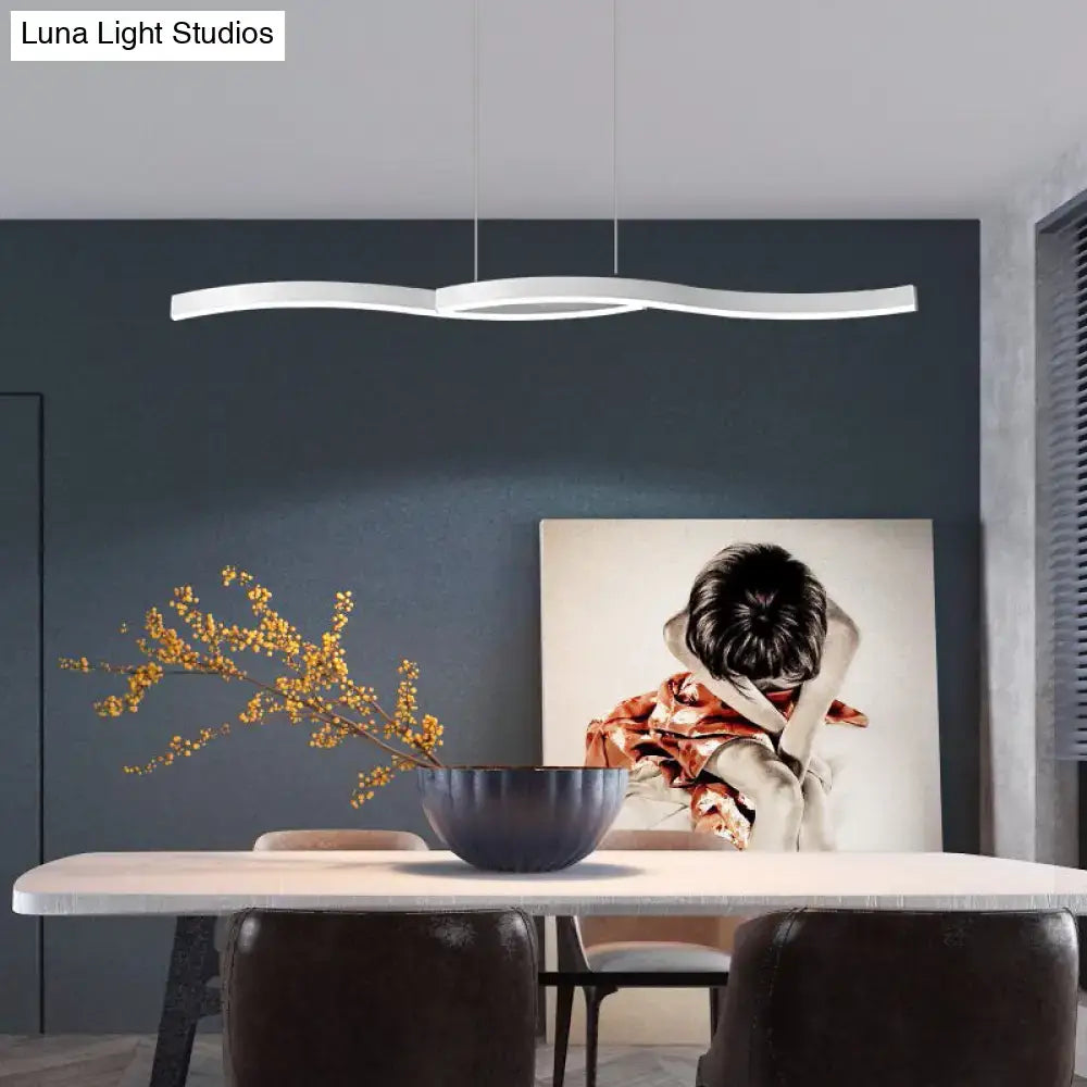 Black Wave Pendant Light