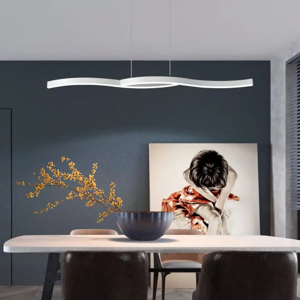 Black Wave Pendant Light