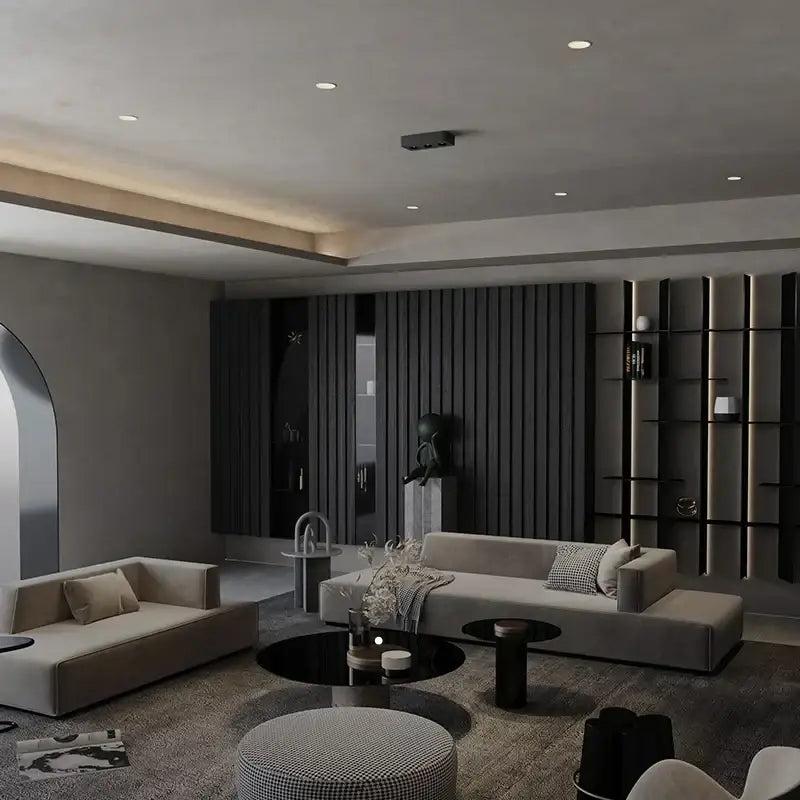 Black White LED Ceiling Light