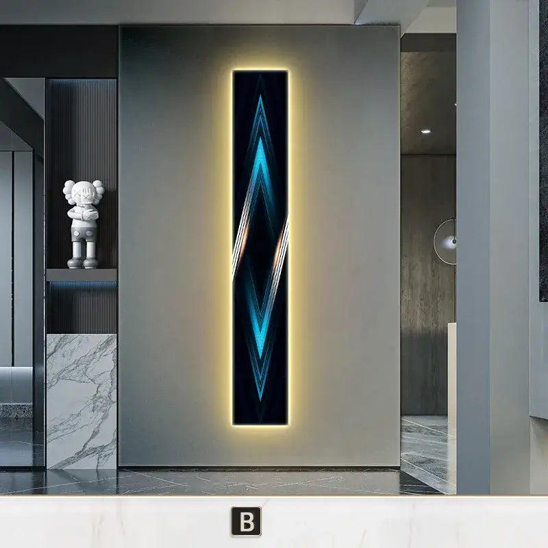 White LED Abstract Remote-Dim Sconce