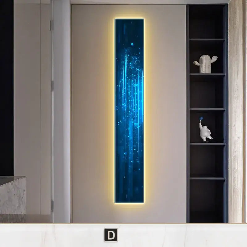 White LED Abstract Remote-Dim Sconce