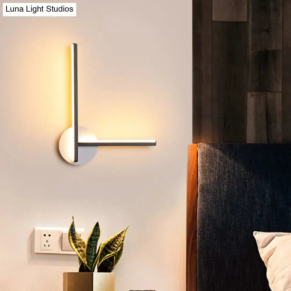 Black Acrylic Cross Sconce