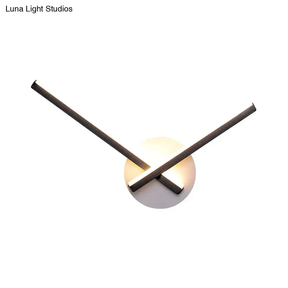 Black Acrylic Cross Sconce