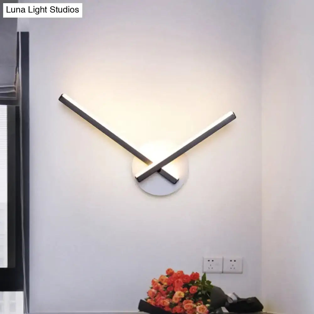 Black Acrylic Cross Sconce